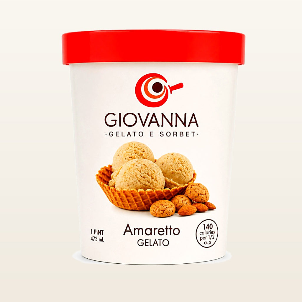 Giovanna Amaretto Gelato 1 pint container