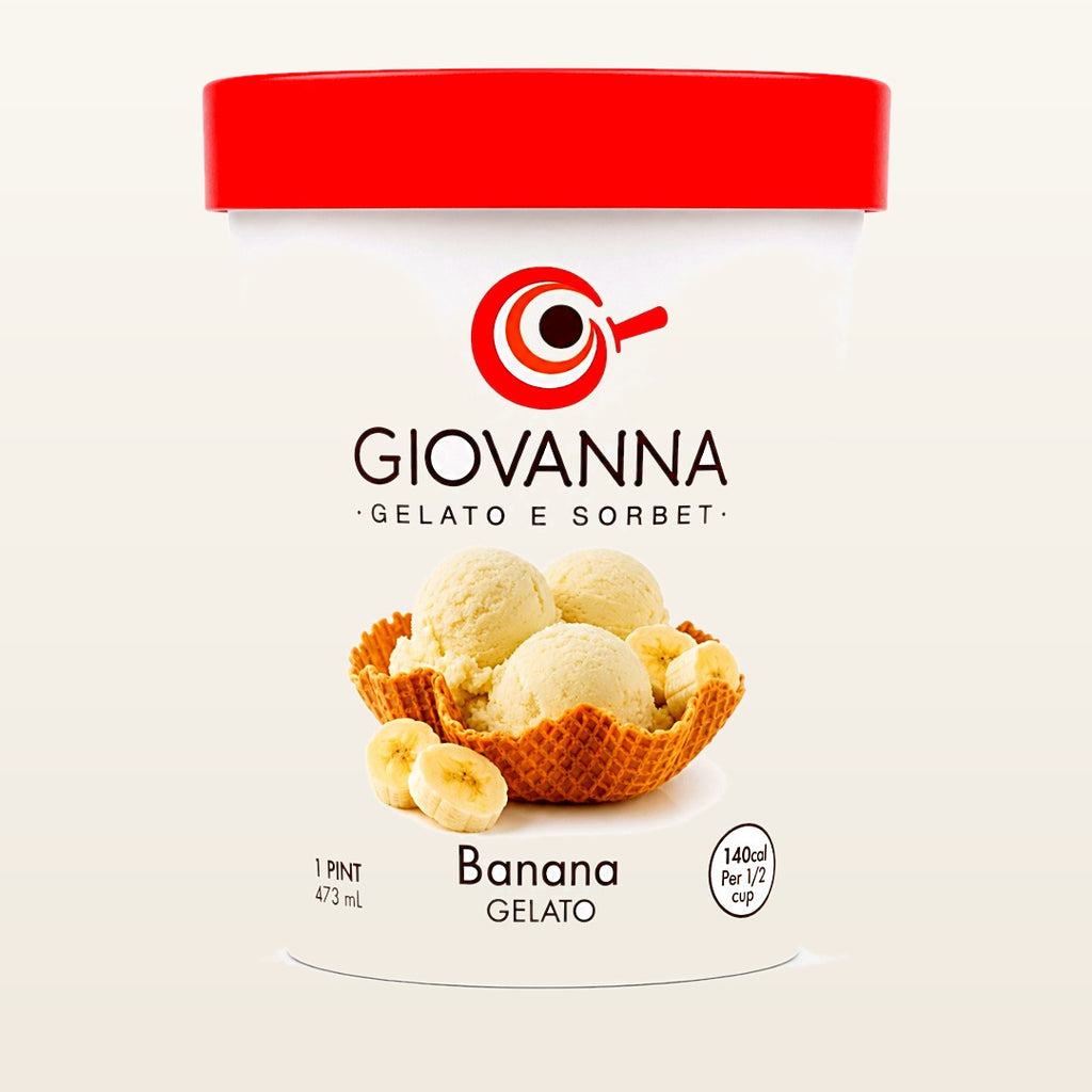 Giovanna Banana Gelato 1 pint container