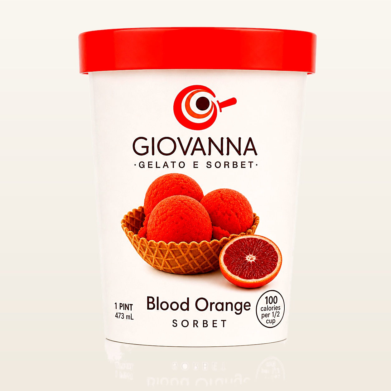 Giovanna Blood Orange Sorbet 1 pint container