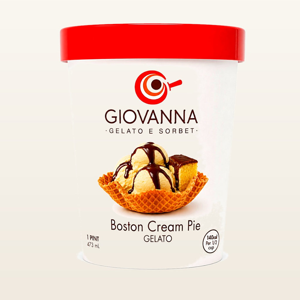 Giovanna Boston Cream Pie Gelato 1 pint container