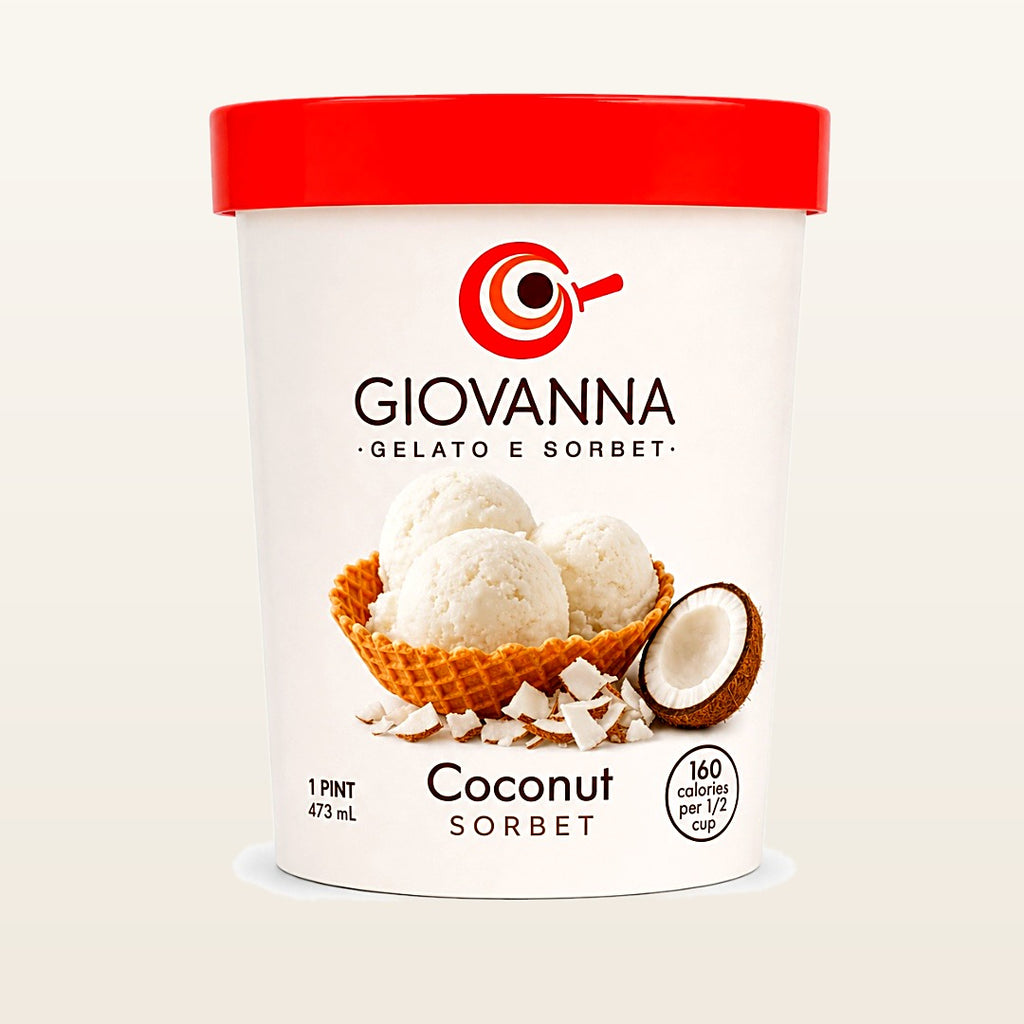 Giovanna Coconut Sorbet 1 pint container