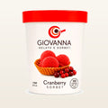 Giovanna Cranberry Sorbet 1 pint container