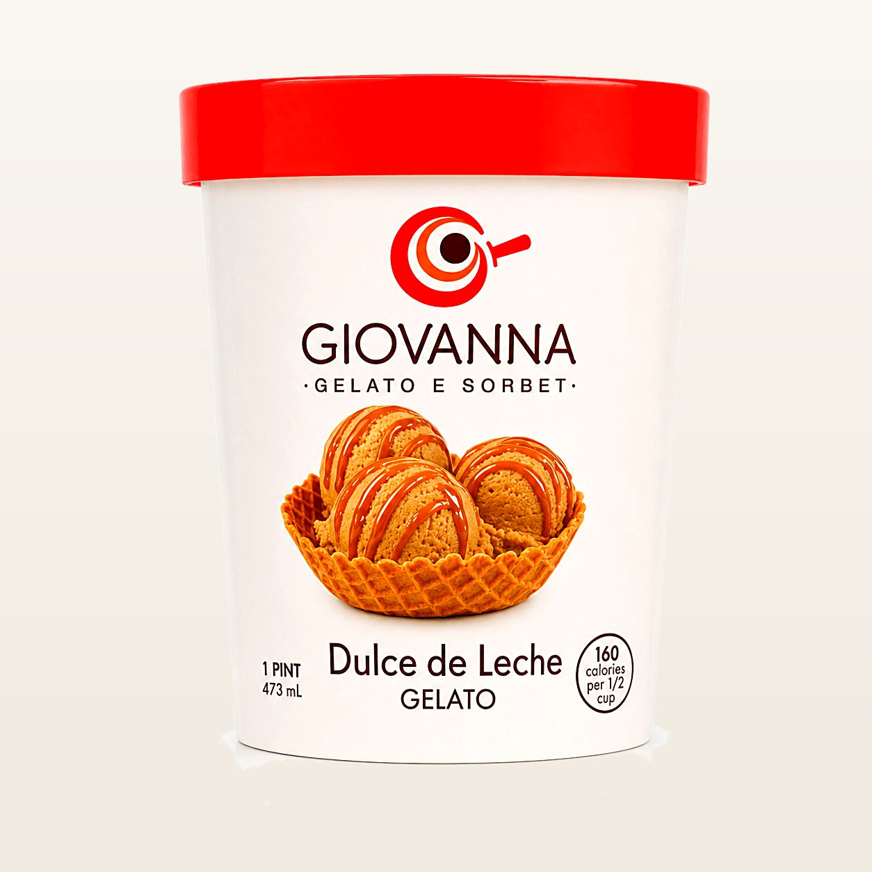 Giovanna Dulce de Leche Gelato 1 pint container