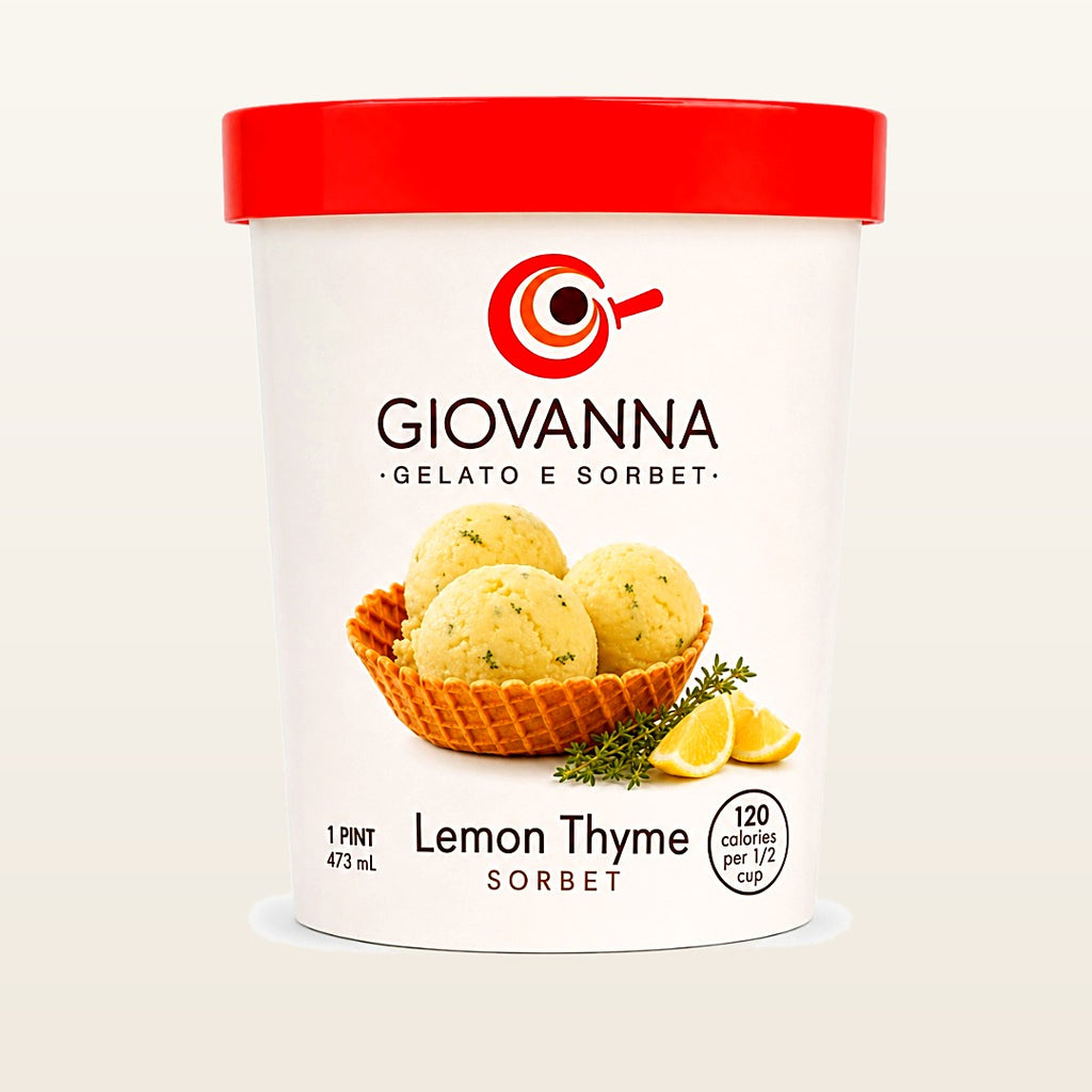 Giovanna Lemon with Thyme Sorbet 1 pint container