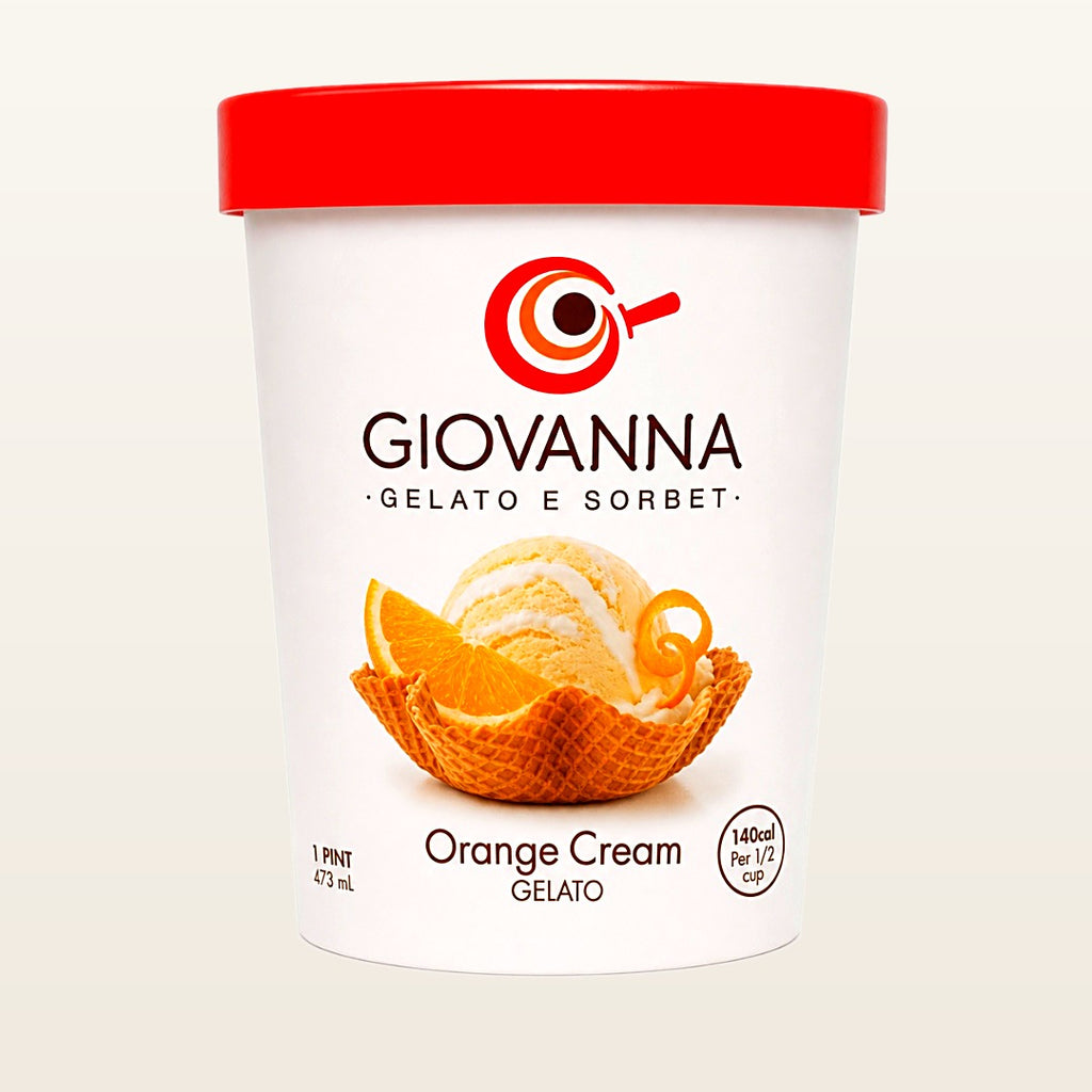 Giovanna Orange Cream Gelato 1 pint container