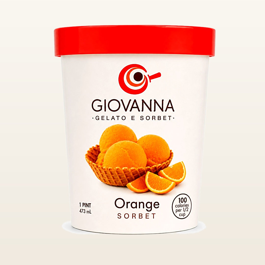 Giovanna Orange Sorbet 1 pint container