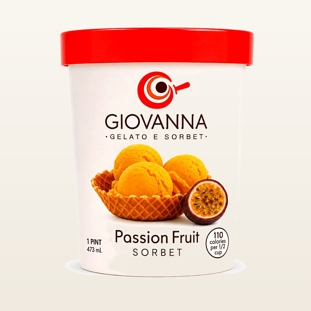 Giovanna Passion Fruit Sorbet 1 pint container
