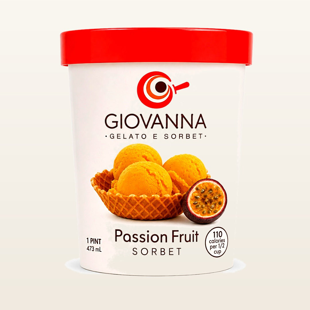 Giovanna Passion Fruit Sorbet 1 pint container