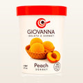 Giovanna Peach Sorbet 1 pint container