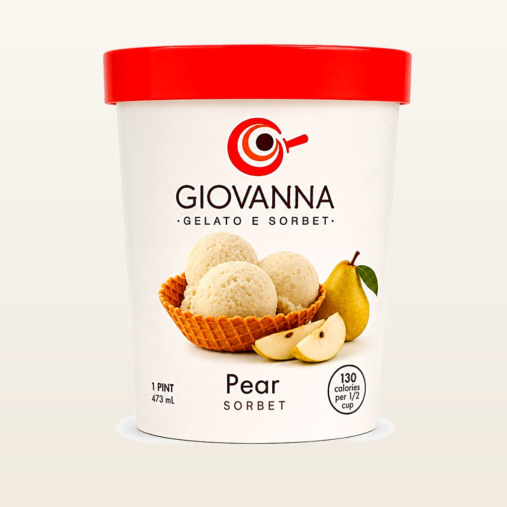 Giovanna Pear Sorbet 1 pint container