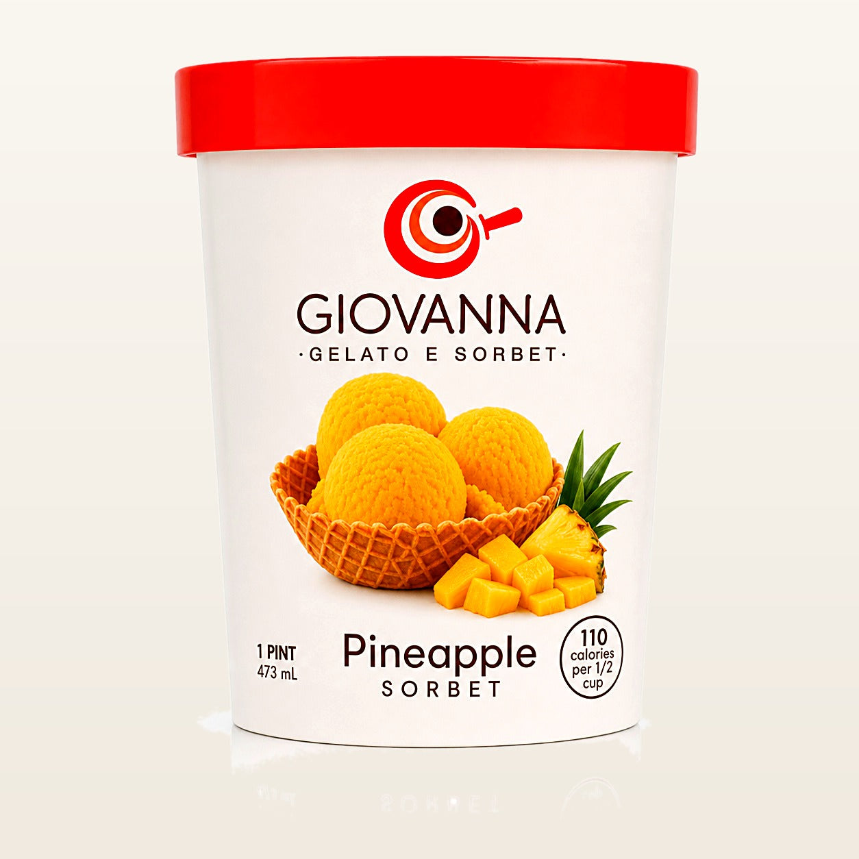Giovanna Pineapple Sorbet 1 pint container