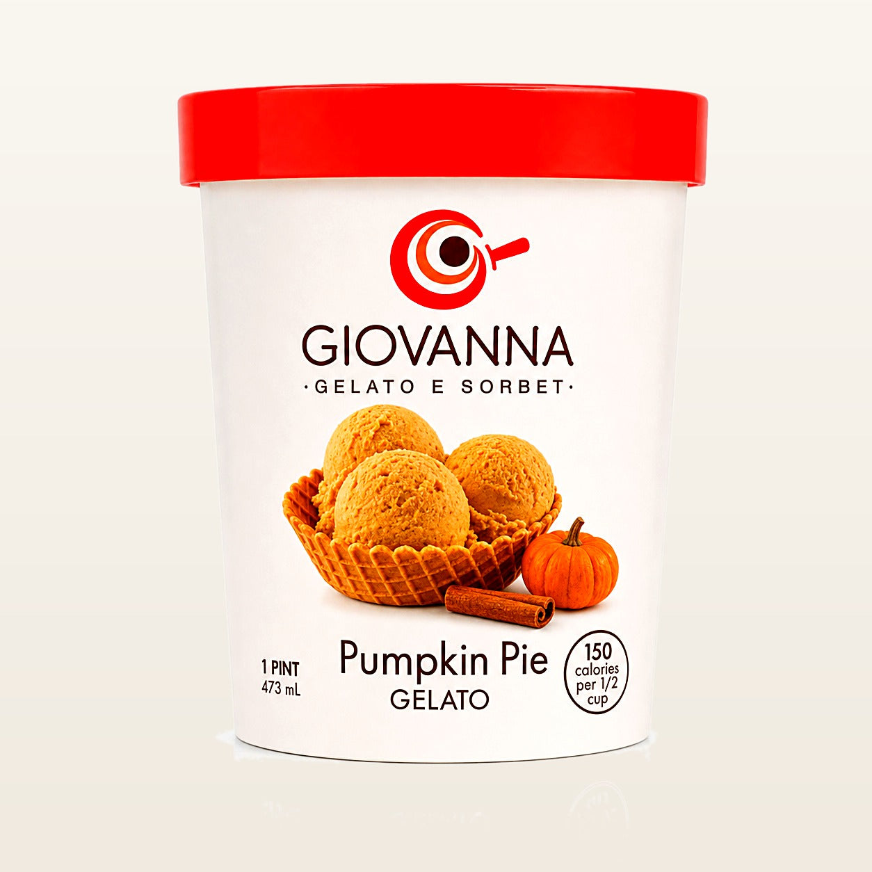 Giovanna Pumpkin Pie Gelato 1 pint container