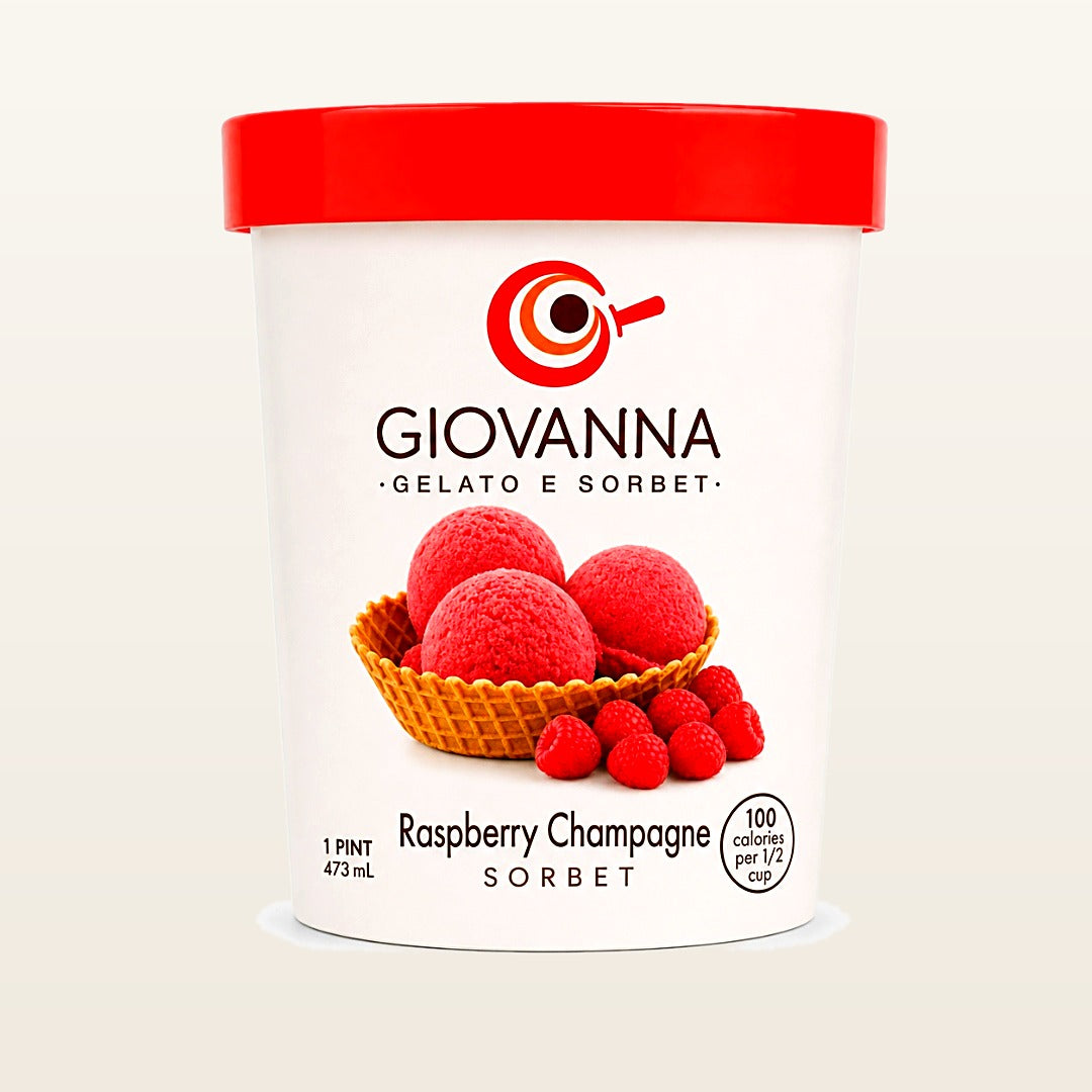 Giovanna Raspberry with Champagne Sorbet 1 pint container
