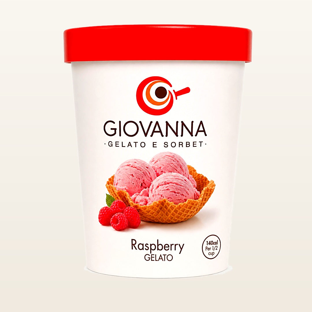 Giovanna Raspberry Gelato 1 pint container