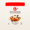 Giovanna Rum Raisin Gelato 1 pint container