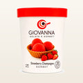 Giovanna Strawberry with Champagne Sorbet 1 pint container