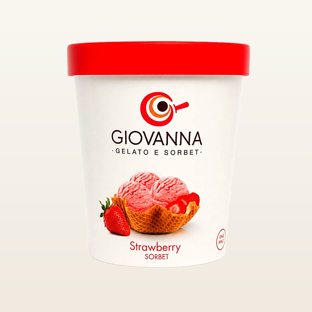 Giovanna Strawberry Sorbet 1 pint container