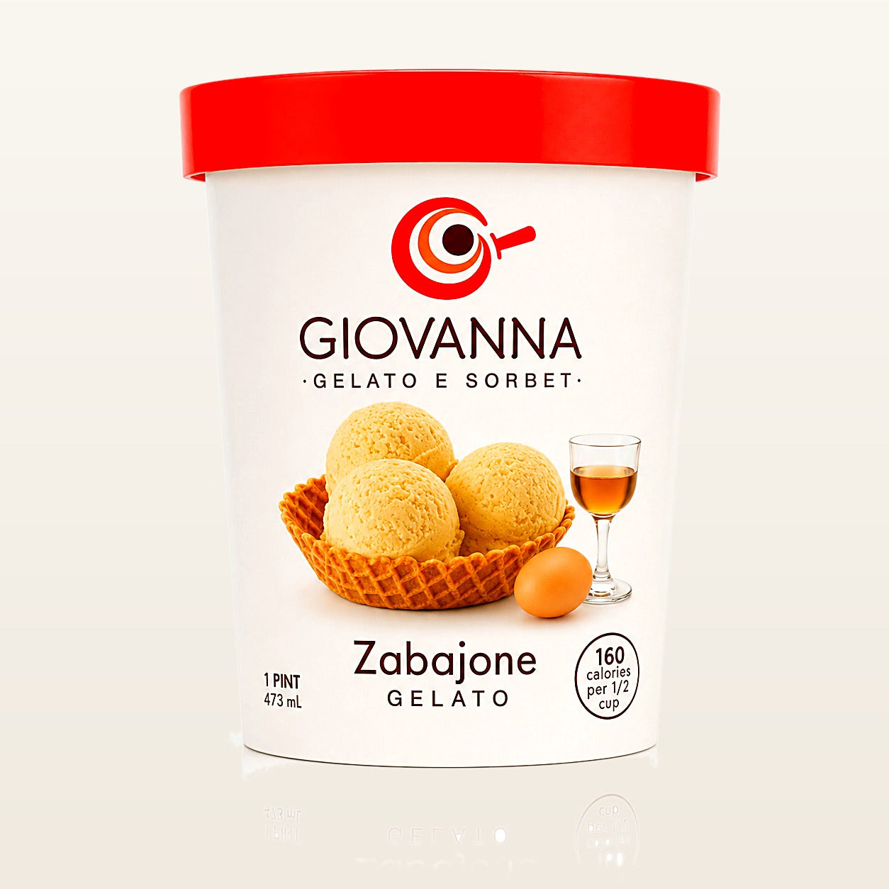Giovanna Zabajone Gelato 1 pint container