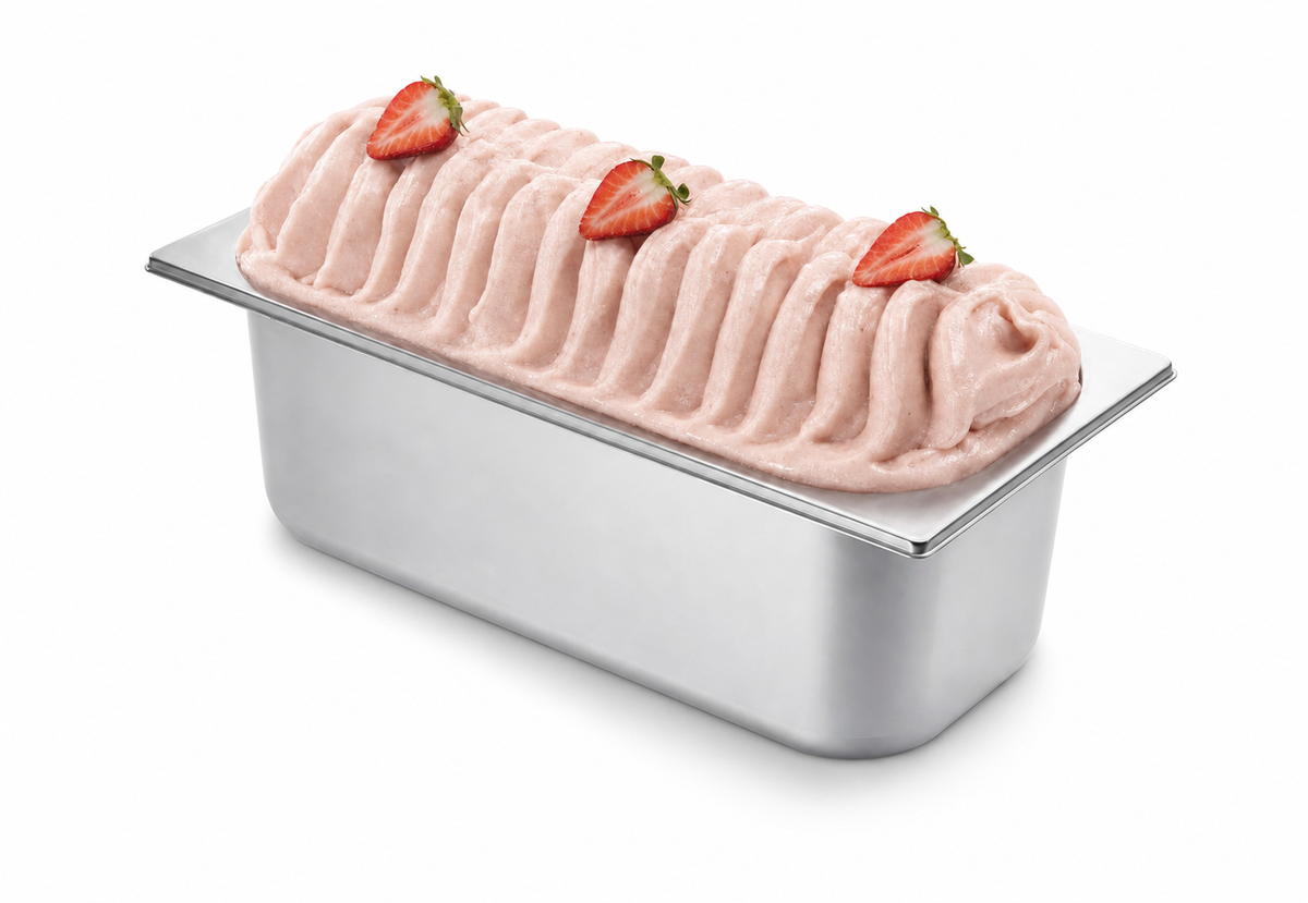 Giovanna Strawberry Champagne Sorbet 5L Pan Liner